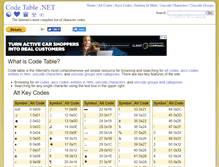 Tablet Screenshot of codetable.net